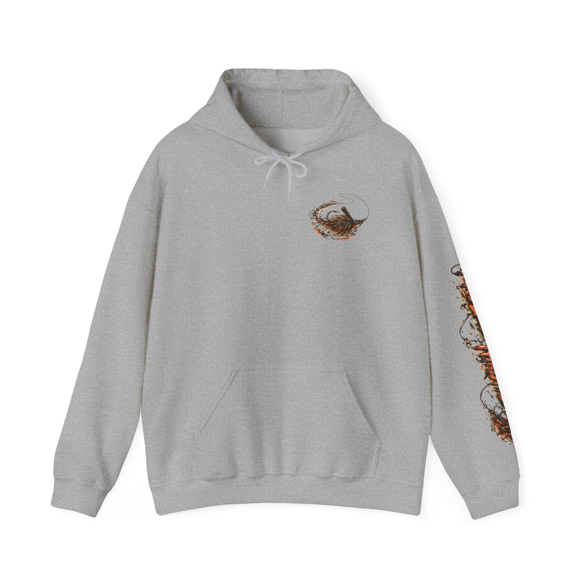 Fishing Hoodie – Largemouth Bass Sunset Graphic Hooded Sweatshirt