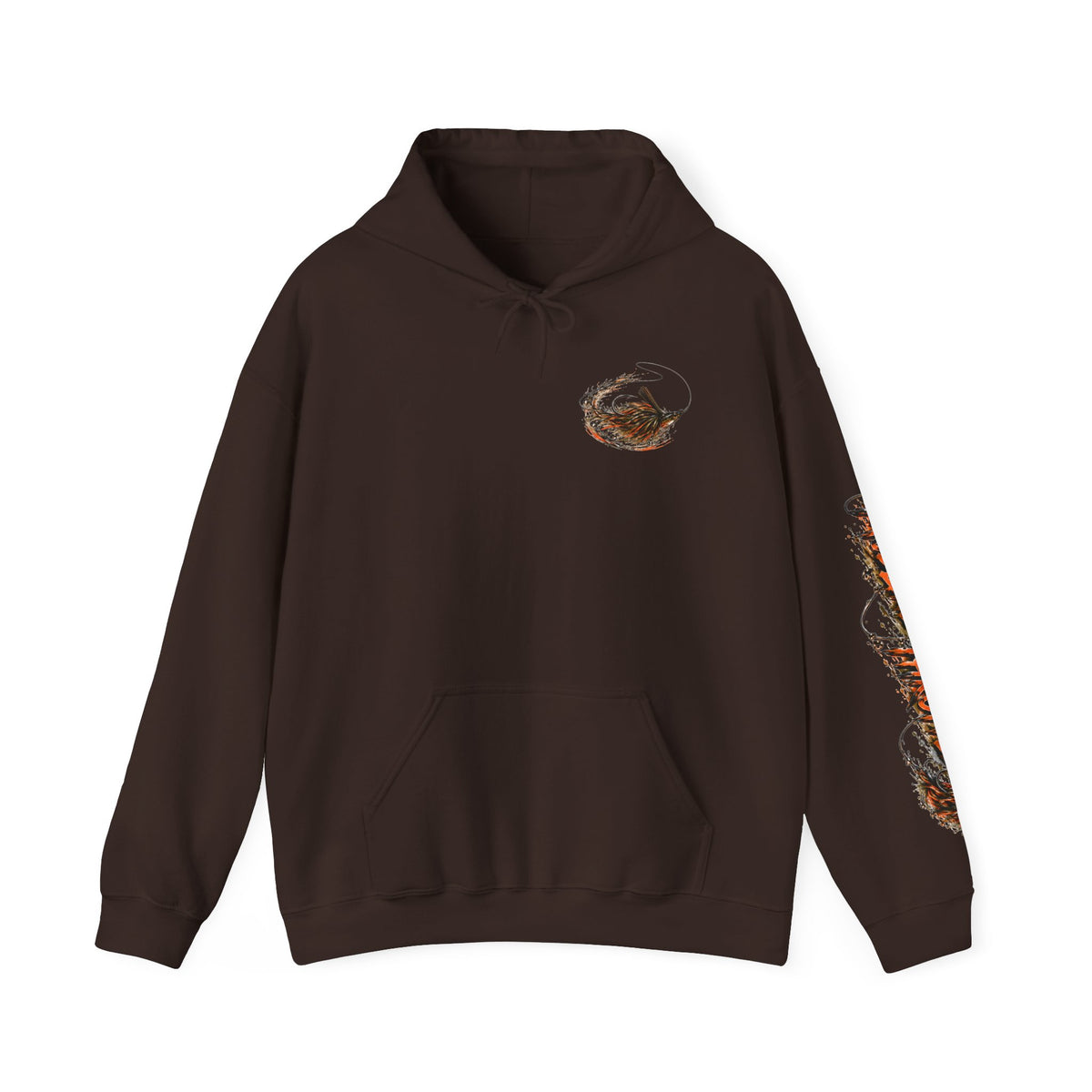Fishing Hoodie – Largemouth Bass Sunset Graphic Hooded Sweatshirt