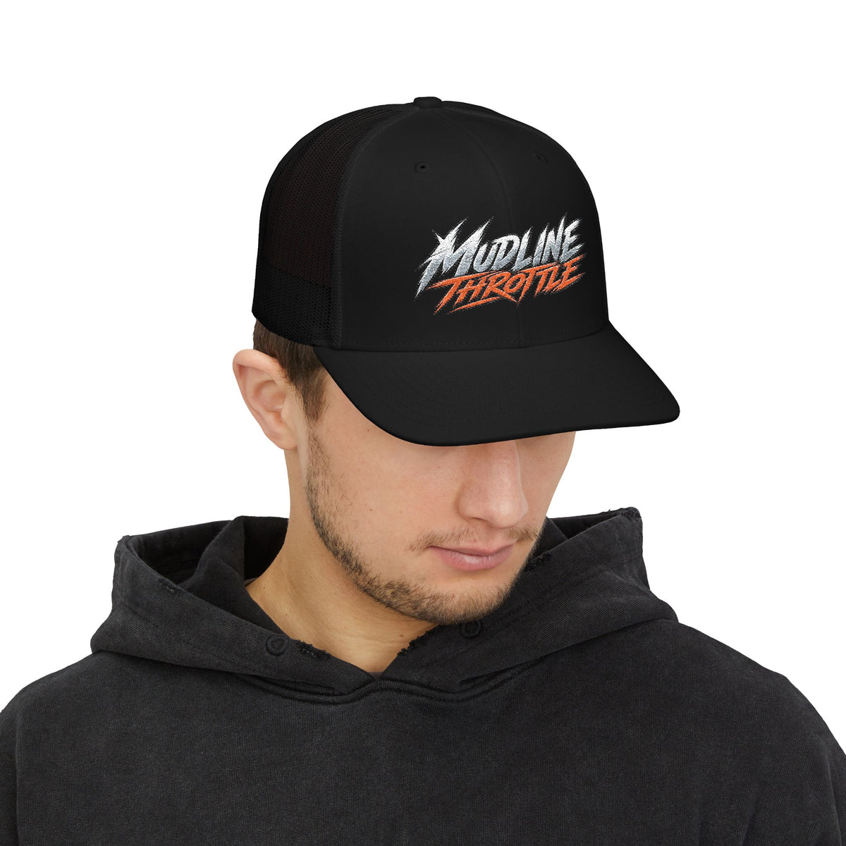 Trucker Cap — Mudline Throttle Retro Racing Snapback