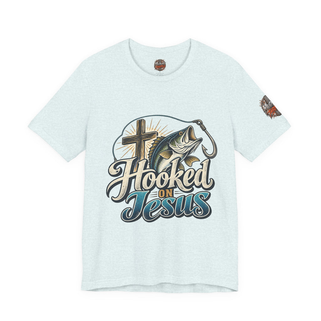 Hooked on Jesus Christian Fishing T-Shirt