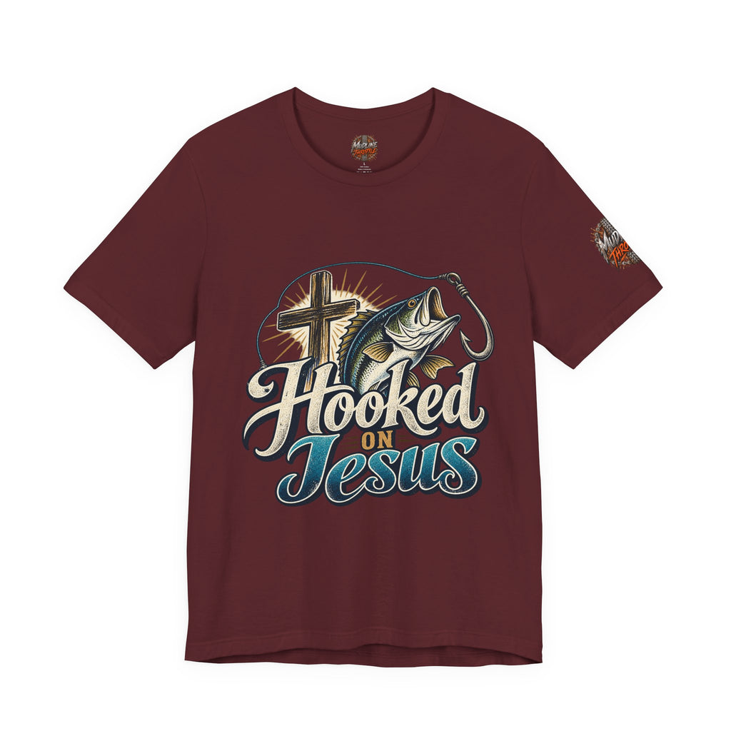 Hooked on Jesus Christian Fishing T-Shirt