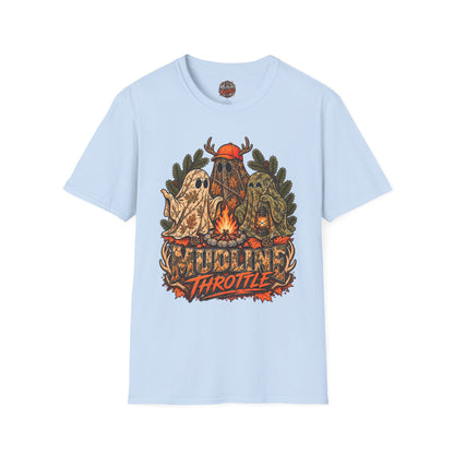 Ghost Campfire Moto T-Shirt — Mudline Throttle Graphic Tee