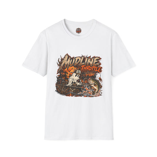 Mudline Throttle Graphic T-Shirt — Retro Monster Truck Racing Tee